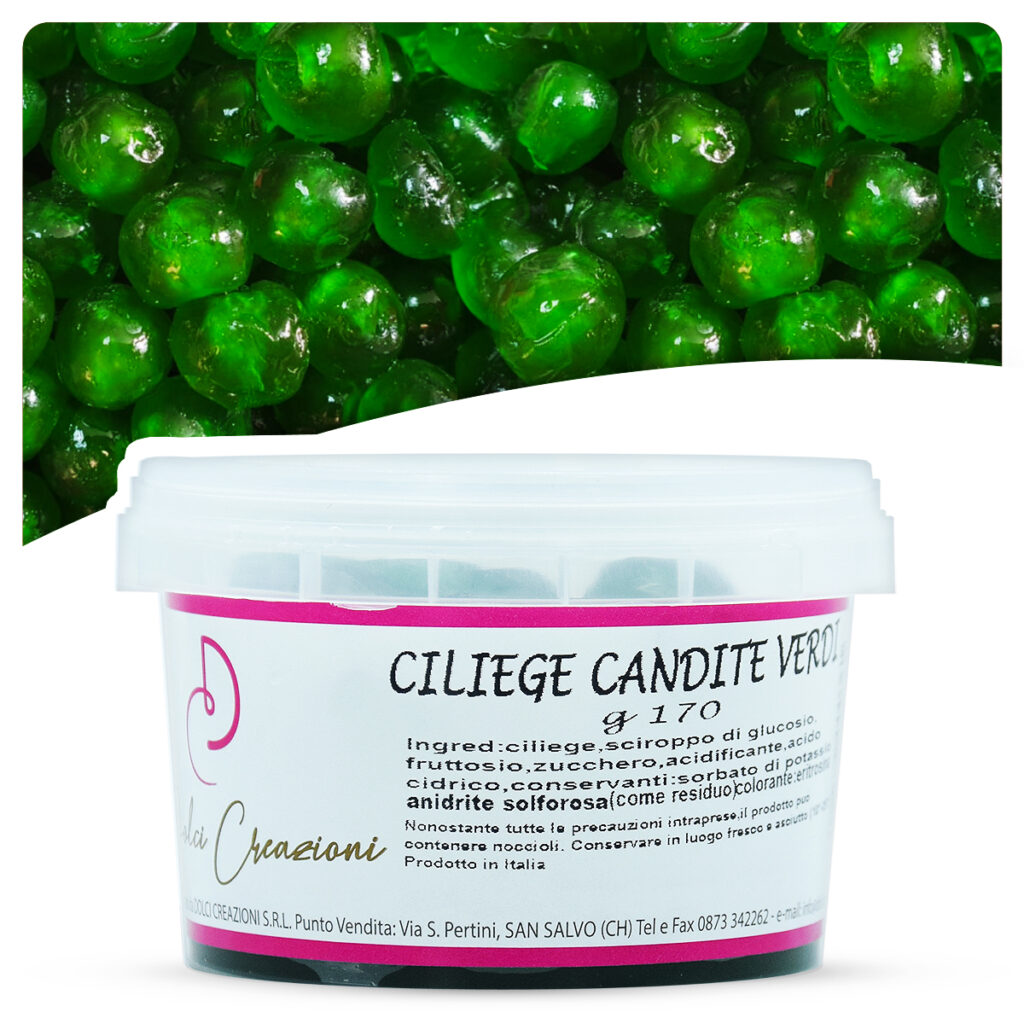 ciliege candide verdi 170 gr dolci creazioni