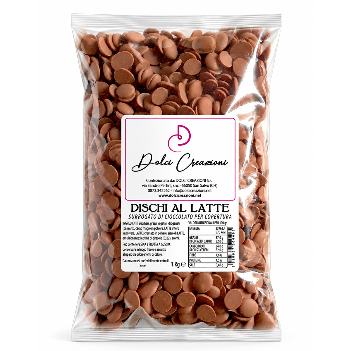 dischi cioccolato al latte